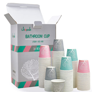 3oz 3 Color Tree Pattern Paper Dessert Cups - Party & Picnic - LITOPAK - JOLLYCHEF