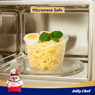 Plastic Round Meal Prep Containers with Lids - Meal Prep & Food Storage - Jolly Chef - JOLLYCHEF