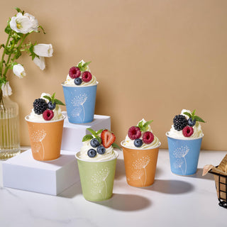 5oz Multicolor Paper Dessert Cups - Cupcake & Party - LITOPAK - JOLLYCHEF