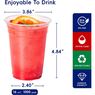 Gobelets en plastique en vrac | Verres en plastique pour cocktails, shooters de gelée | Sans BPA PET | Caisse de fournitures de restaurant