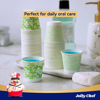3oz Green Cloud Pattern Paper Dessert Cups - Party & Picnic - Jolly Chef - JOLLYCHEF