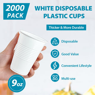 Multiple Sizes White Plastic Dessert Cups - Party & Dessert Shops - Lilymicky - JOLLYCHEF