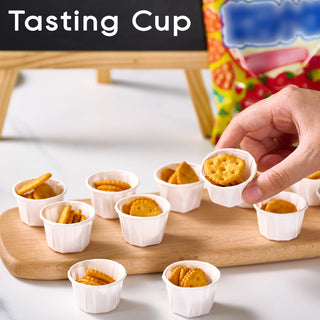 0.75oz/ 1oz Paper Dessert Cups - Sample Cups & Food Dessert Services - LITOPAK - JOLLYCHEF