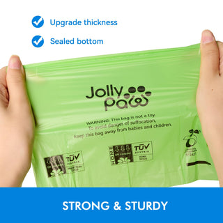 Extra - Large Extra Thick Biodegradable Dog Poop Bags - Dog Waste Disposal & Cat Litter Cleanup - JollyPaw - JOLLYCHEF