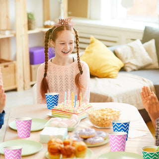 5oz Multicolor Polka Dot Pattern Versatile Small Paper Cups - Mouthwash & Party - Jolly Party - JOLLYCHEF
