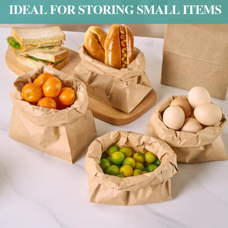 8lb/ 57lb Kraft Paper Paper Lunch Bags - Lunches & Grocery Shopping - MUCHII - JOLLYCHEF