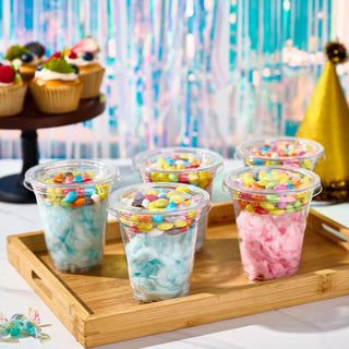 12 oz Clear Elegant Parfait Cup with Insert & Flat lids - Party&Wedding - Lilymicky - JOLLYCHEF