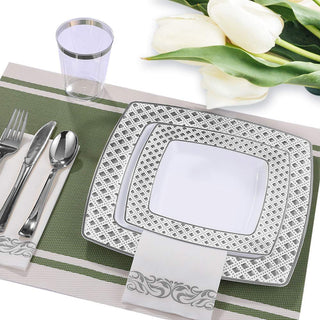 Silver Rimmed Dinnerware Sets - Halloween & Birthday Parties - FOCUSLINE - JOLLYCHEF