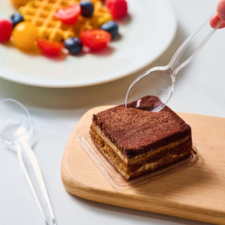 Clear Food - grade Plastic Cutlery - Party & Everyday Use - FOCUSLINE - JOLLYCHEF
