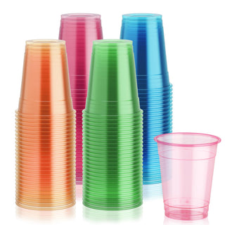 12oz/ 16oz Neon Colors Blacklight PP Plastic Cups - Parties & Blacklight Events - Lilymicky - JOLLYCHEF