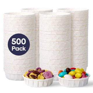 1oz White Round Medicine Cups - Pill Cups & Tasting Cups - LITOPAK - JOLLYCHEF