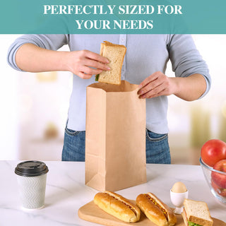 8lb/ 57lb Kraft Paper Paper Lunch Bags - Lunches & Grocery Shopping - MUCHII - JOLLYCHEF