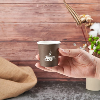 Multiple Sizes Coffee Patterns Brown Paper Coffee Cups - Party & Coffee - LITOPAK - JOLLYCHEF