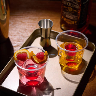 4.5oz Clear Highly Durable Plastic Jager Bomb Cups - Vegas Bomb Drink & Party - Jolly Chef - JOLLYCHEF