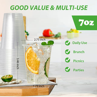 3oz/ 5oz Clear Straight Dessert Plastic Cups - Party & Pudding - Lilymicky - JOLLYCHEF