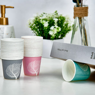 3oz 3 Color Tree Pattern Paper Dessert Cups - Party & Picnic - LITOPAK - JOLLYCHEF
