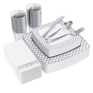 Silver Rimmed Dinnerware Sets - Halloween & Birthday Parties - FOCUSLINE - JOLLYCHEF