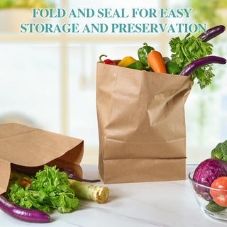 8lb/ 57lb Kraft Paper Paper Lunch Bags - Lunches & Grocery Shopping - MUCHII - JOLLYCHEF
