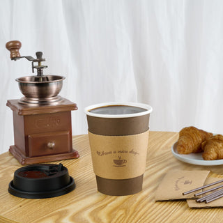Multiple Size Brown Paper Coffee Cups Sets - Office & Party - LITOPAK - JOLLYCHEF