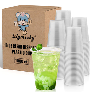 3oz/ 5oz Clear Straight Dessert Plastic Cups - Party & Pudding - Lilymicky - JOLLYCHEF