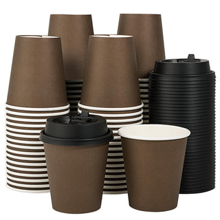 Multiple Size Brown Paper Coffee Cups Sets - Office & Party - LITOPAK - JOLLYCHEF