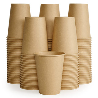 Multiple Size High End Brown Paper Coffee Cups - Diy Design & Office - LITOPAK - JOLLYCHEF