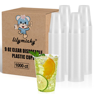 3oz/ 5oz Clear Straight Dessert Plastic Cups - Party & Pudding - Lilymicky - JOLLYCHEF