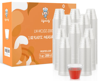 1oz Clear Plastic Measuring Cups -   Kitchen & DIY Arts - Lilymicky - JOLLYCHEF