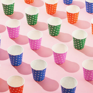 5oz Multicolor Pattern Bathroom Cups - Travel & Party - JOLLY PARTY - JOLLYCHEF