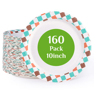 8.375in/ 10in Multicolor Square Paper Plates - Parties & Weddings - FOCUSLINE - JOLLYCHEF