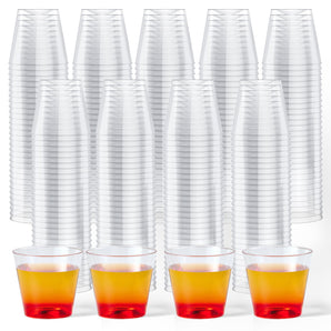 1 oz 2000 Pack Plastic Shot Glasses Ideal for Whiskey, Wine Tasting