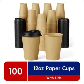 JOLLY CHEF Gobelets en papier de 3 oz – Paquet de 300, Petits gobelets de salle de bain, Gobelets de bain de bouche jetables, Tasses à expresso, Mini-tasses pour café, thé, eau, collation