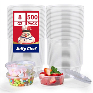 Bulk Food Containers with Lids | Plastic Bowls for Soups, Salads | BPA-Free | Restaurant Supply