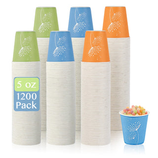 5oz Multicolor Paper Dessert Cups - Cupcake & Party - LITOPAK - JOLLYCHEF