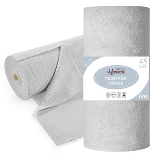 12inx12in Gray Tear Away Perforated Microfiber Cleaning Cloth - Kitchen & Car Cleaning - honova - JOLLYCHEF