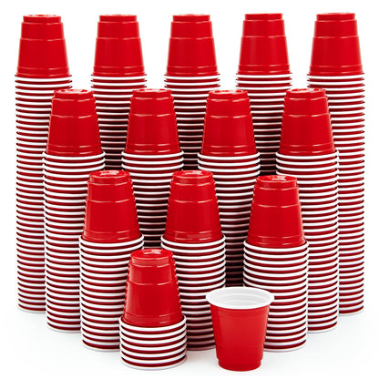 「Jolly Choice」2oz Red Plastic Shot Cups