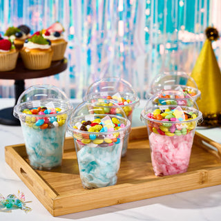 12 oz  Clear Elegant Parfait Cup with Insert & Dome lids - Party&Wedding - Lilymicky - JOLLYCHEF