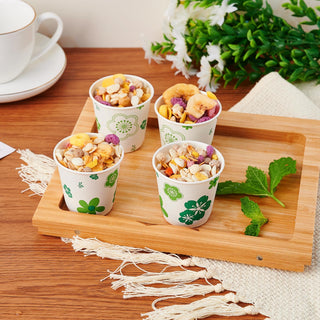 3oz Green Floral Rolled Rim Bathroom Cups - Picnic & Travel - JOLLY PARTY - JOLLYCHEF