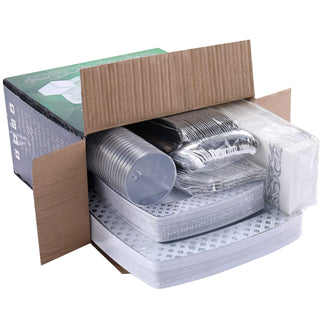 Silver Rimmed Dinnerware Sets - Halloween & Birthday Parties - FOCUSLINE - JOLLYCHEF