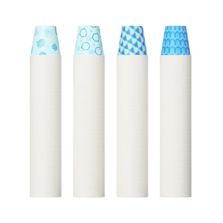 3oz Assorted Blue Pattern Bathroom Cups - Office & Party - JOLLY PARTY - JOLLYCHEF