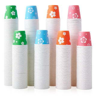 3oz Multicolor Flower Pattern Paper Dessert Cups - Party & Picnic - LITOPAK - JOLLYCHEF