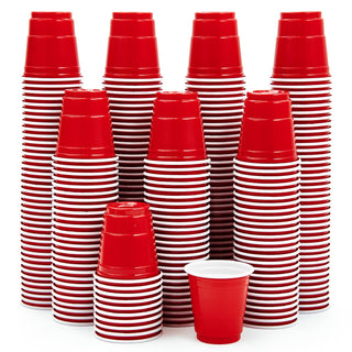2oz Red Plastic Dessert Cups - Picnics & Party - Lilymicky - JOLLYCHEF