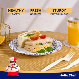 8.375in/10in Bulk Paper Plates | Disposable Plates for lunches, Salads, Appetizers | Microwaveable, Soak-Proof | Restaurant Supply, Case