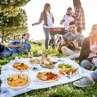 10in/ 12in Natural Oval Compostable Plates - BBQ & Picnic - Vplus - JOLLYCHEF