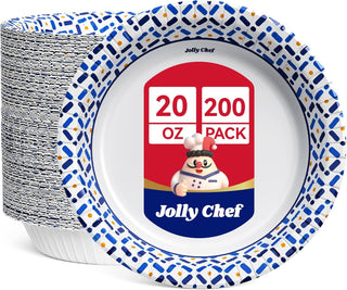 12/16/20oz Bulk Paper Bowls | Disposable Bowls for Steak, Pasta, Salad | Soak-Proof | Restaurant Supply