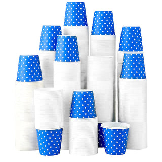 3oz Blue Polka Dot Pattern Versatile Small Paper Cups - Events & Party - Jolly Party - JOLLYCHEF