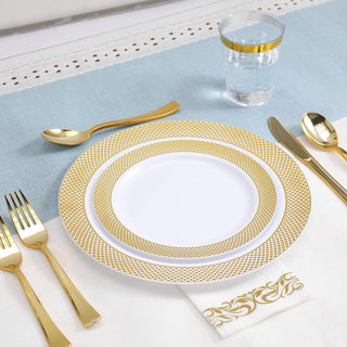 Gold Lace Rimmed Dinnerware Set - Halloween & Wedding - FOCUSLINE - JOLLYCHEF