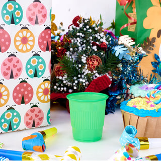 Multiple Sizes Assorted Color Textured Plastic Dessert Cups - Party & Bathroom Use - Lilymicky - JOLLYCHEF