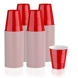 12oz/ 16oz Red Anti - Slip Plastic Beer Cups - Party & Game - Lilymicky - JOLLYCHEF