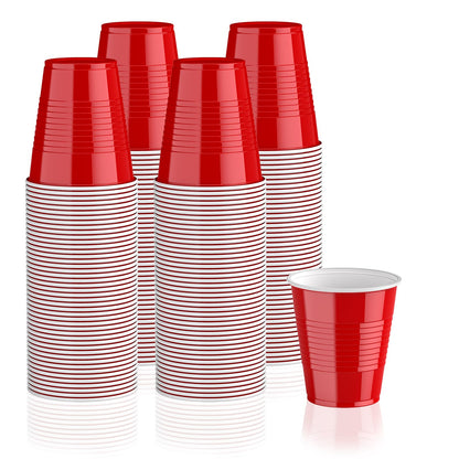 「Jolly Choice」Red Party Disposable Plastic Cups